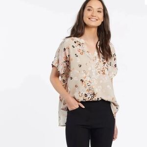 Tribal Women's Floral Print Blouse Large